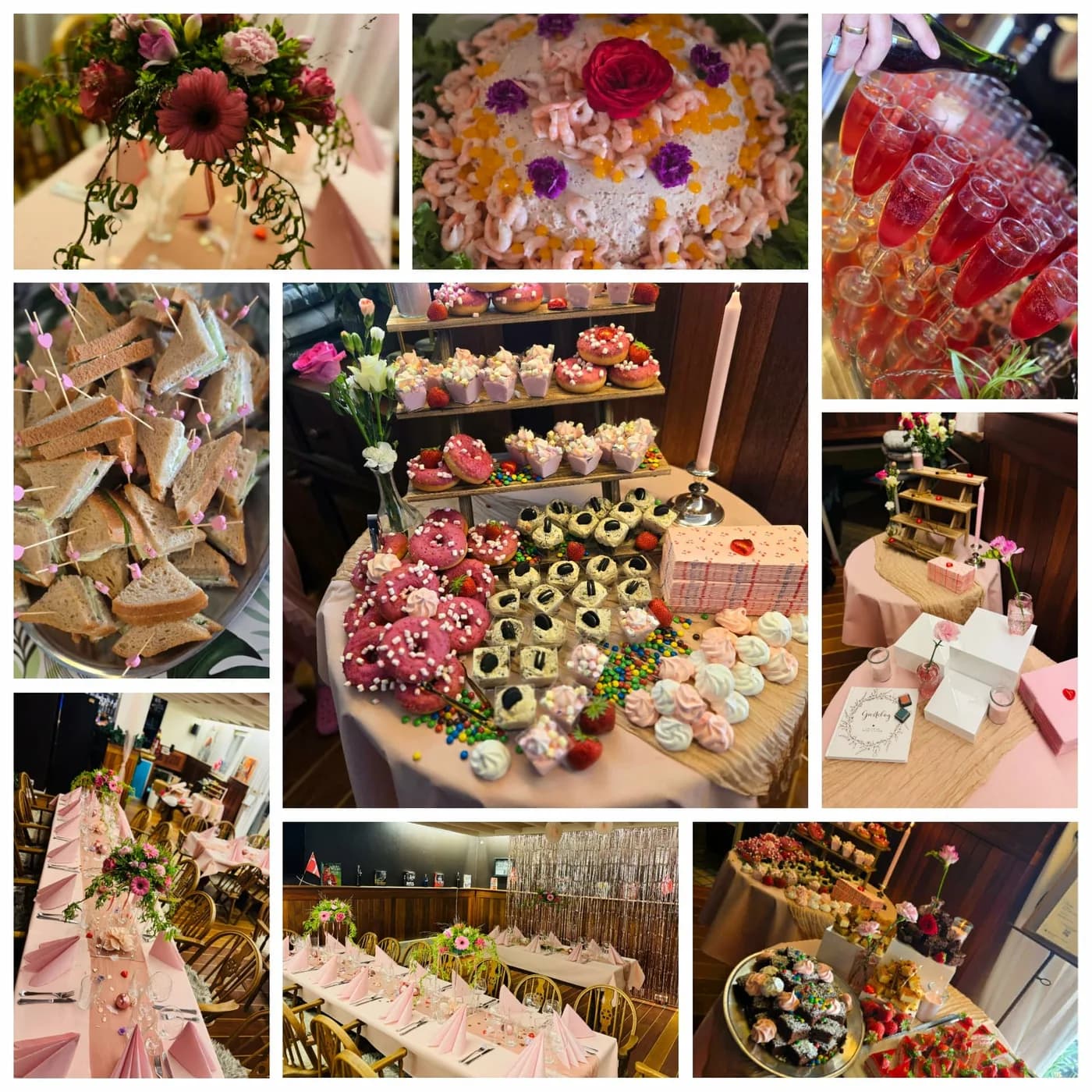Udvalg af anretninger og platter til catering